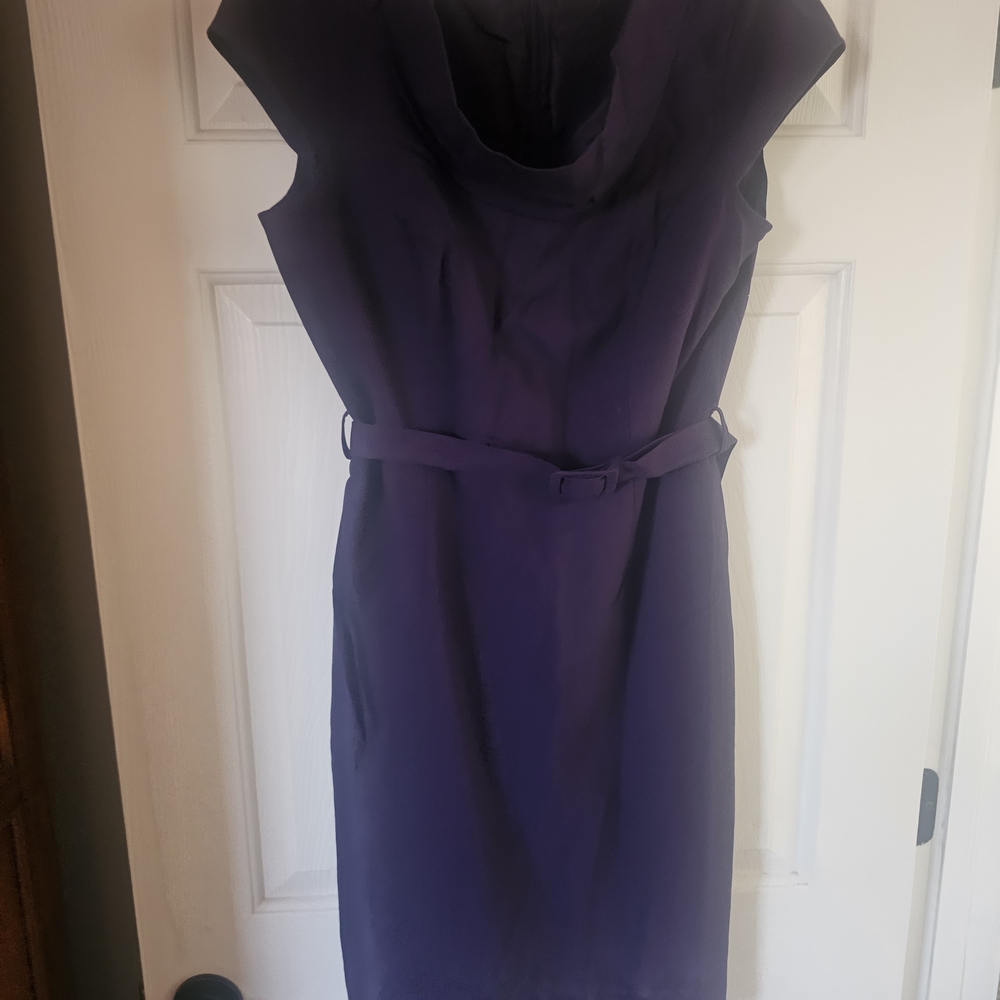 Calvin Klein Collection Purple Midi Dress